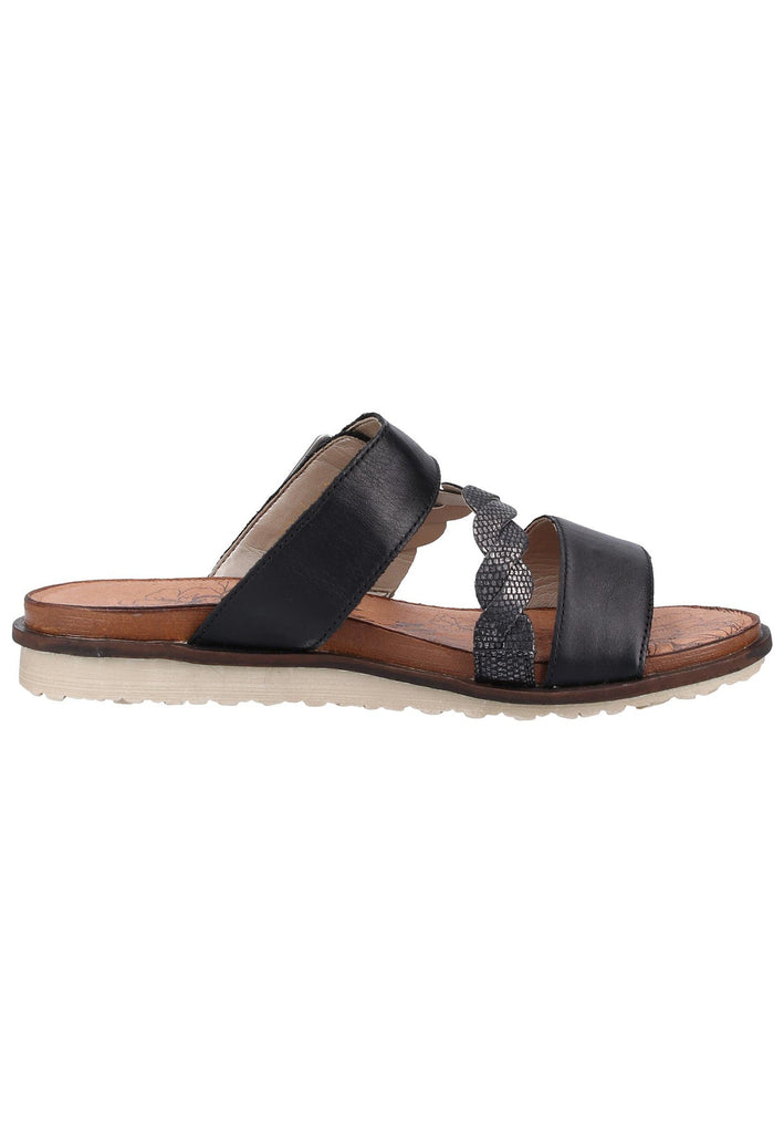 Remonte Pantoletten Leder/Synthetik Schwarz - surf4shoes