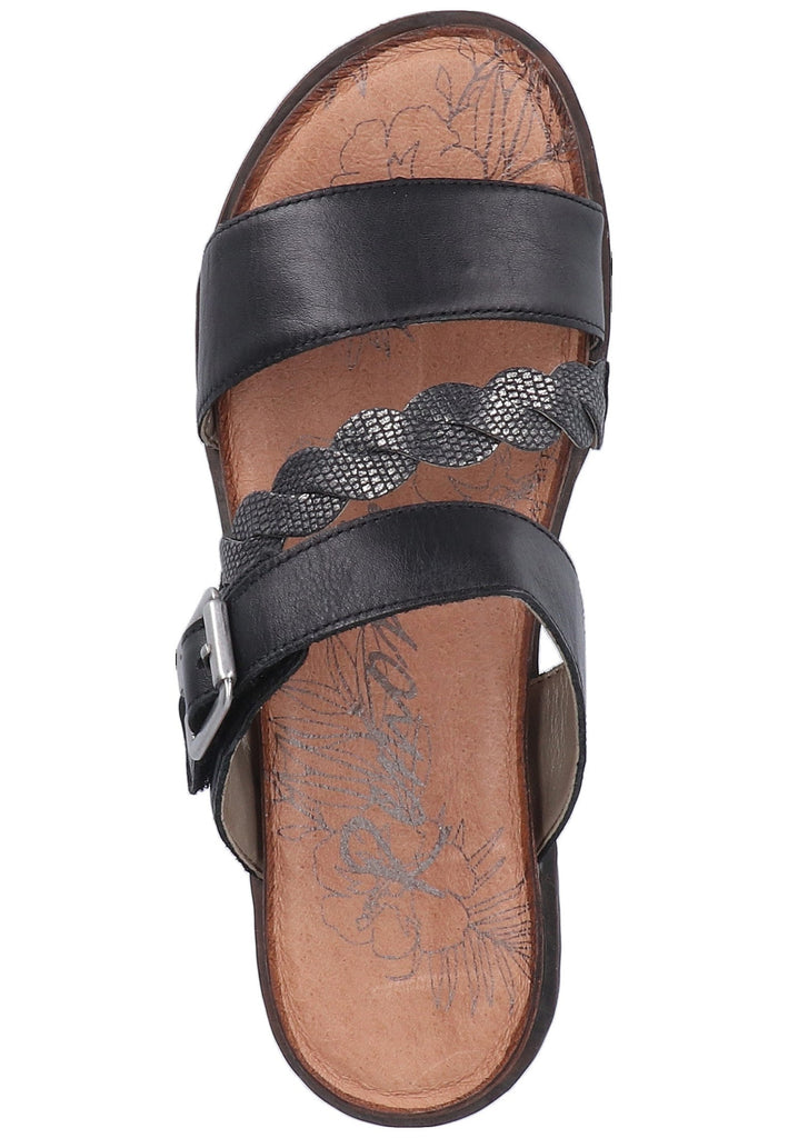 Remonte Pantoletten Leder/Synthetik Schwarz - surf4shoes