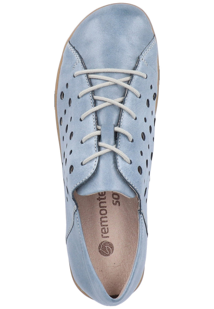 Remonte Halbschuhe Leder Blau - surf4shoes