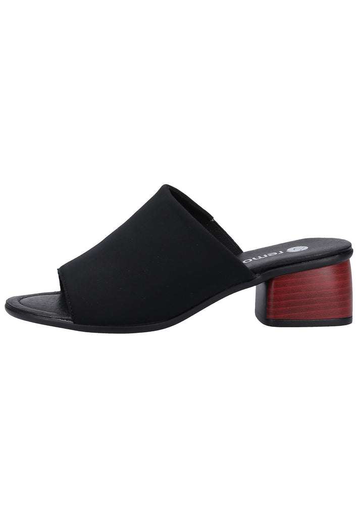 Remonte Pantoletten Textil Schwarz - surf4shoes