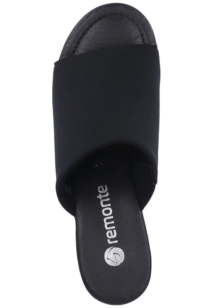 Remonte Pantoletten Textil Schwarz - surf4shoes