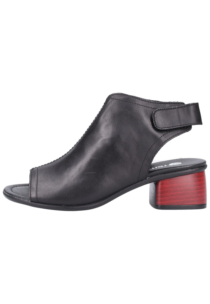 Remonte Sandalen Lederimitat Schwarz - surf4shoes