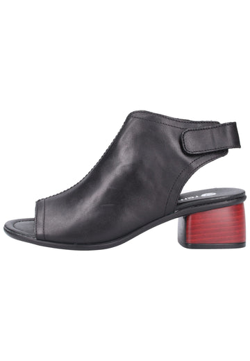Remonte Sandalen Lederimitat Schwarz - surf4shoes