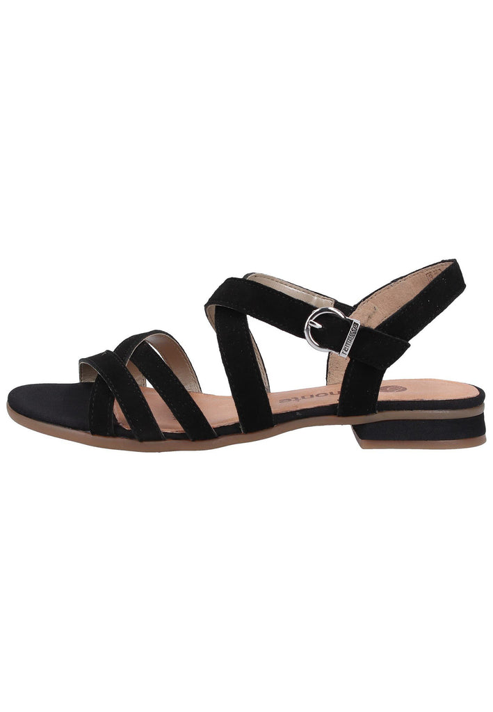 Remonte Sandalen Lederimitat Schwarz - surf4shoes