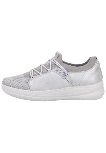 Remonte Sneaker Lederimitat Weiß/Grau - surf4shoes