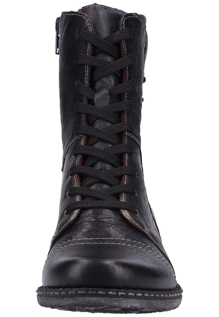 Remonte Stiefelette Lederimitat Schwarz/Silber - surf4shoes