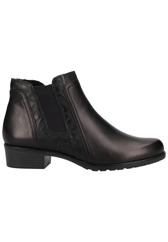 Remonte Stiefelette Lederimitat Schwarz - surf4shoes