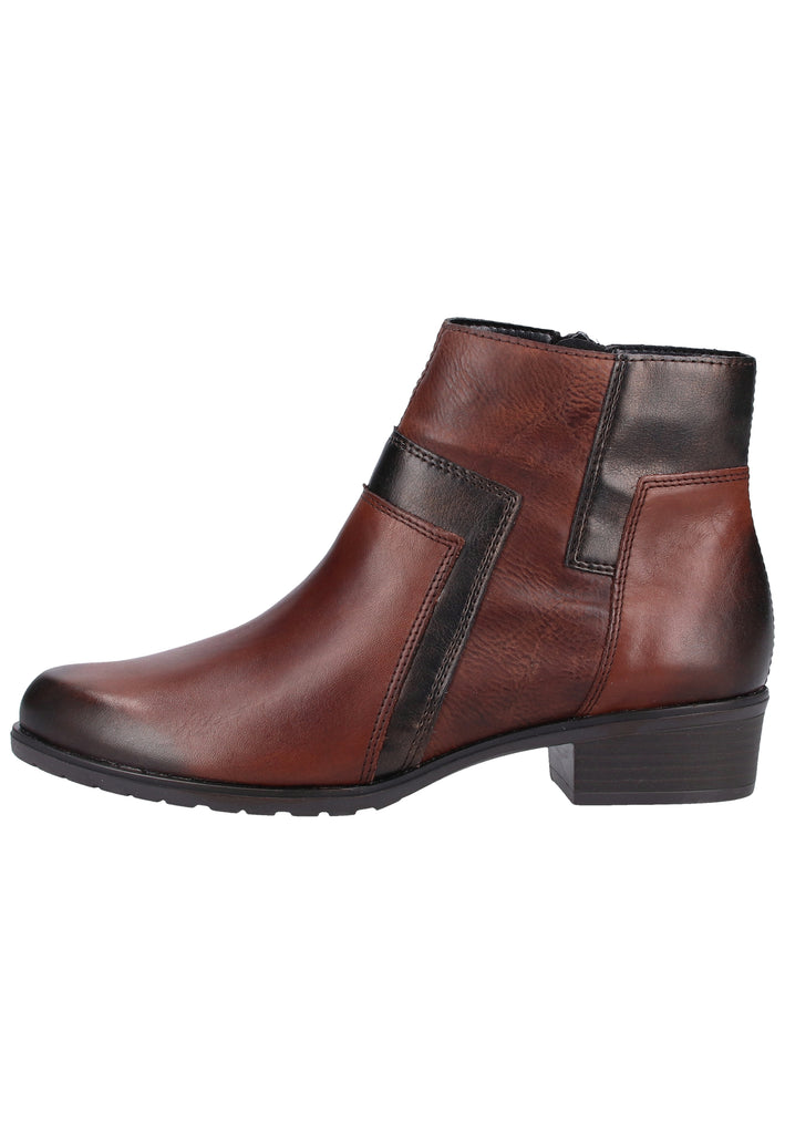 Remonte Stiefelette Lederimitat Braun Warmfutter - surf4shoes