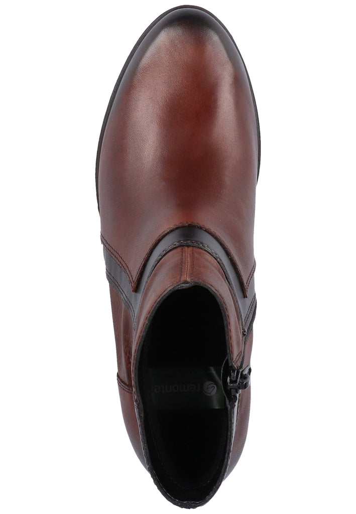 Remonte Stiefelette Lederimitat Braun Warmfutter - surf4shoes