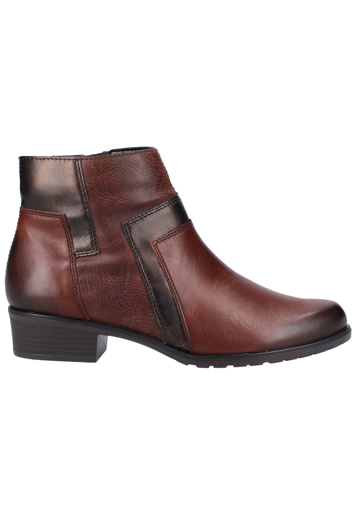 Remonte Stiefelette Lederimitat Braun Warmfutter - surf4shoes