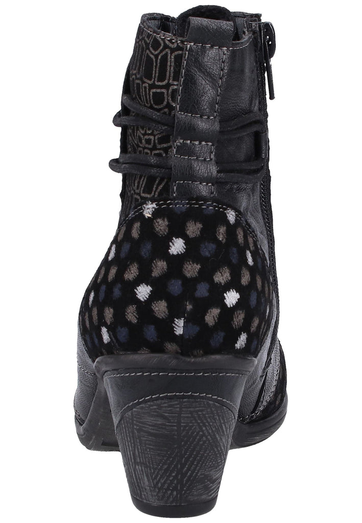 Remonte Stiefelette Lederimitat Schwarz Warmfutter - surf4shoes