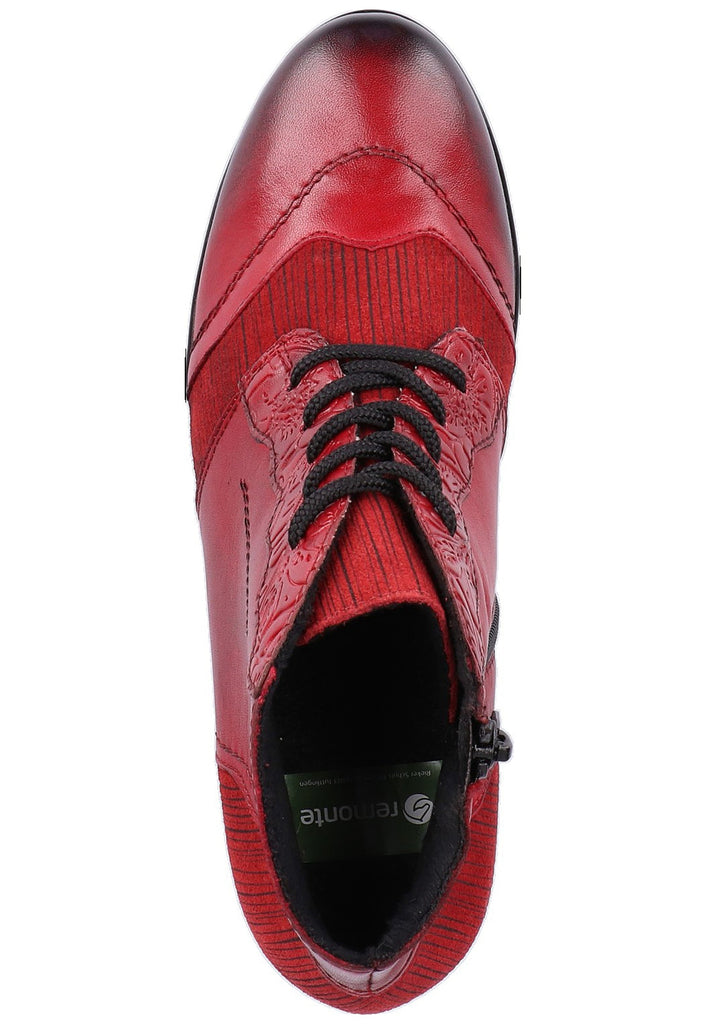 Remonte Stiefelette Lederimitat Rot - surf4shoes