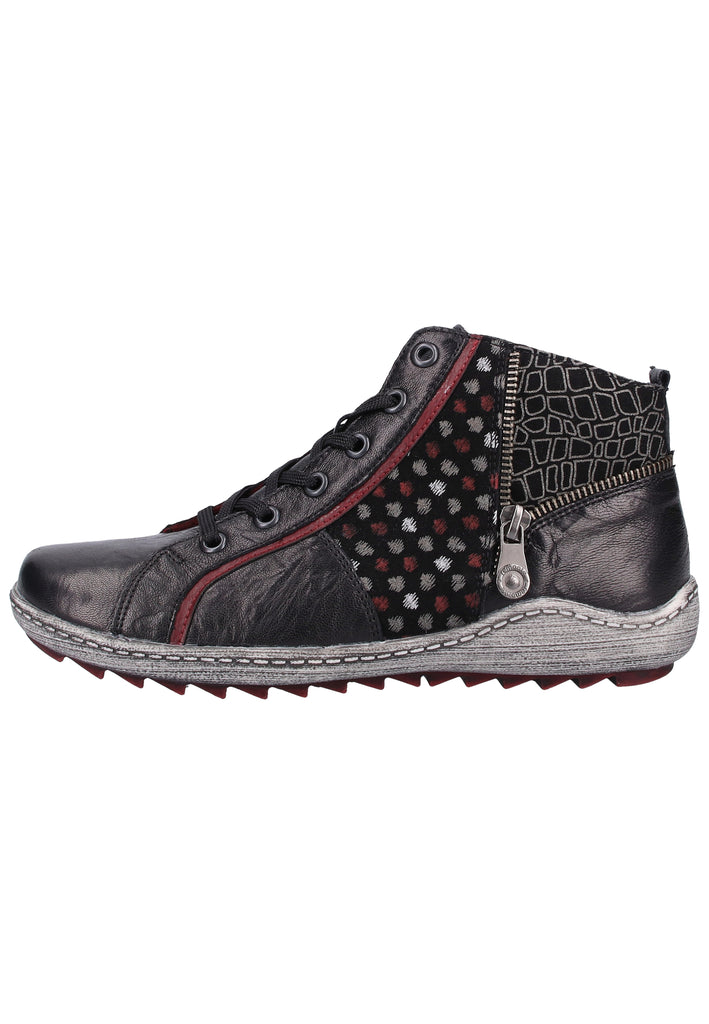 Remonte Sneaker Lederimitat Blau/Schwarz - surf4shoes