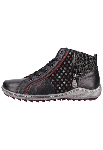 Remonte Sneaker Lederimitat Blau/Schwarz - surf4shoes