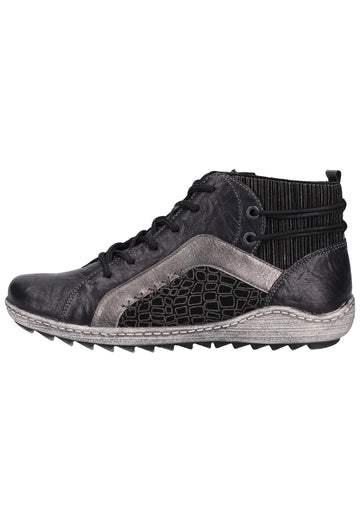 Remonte Sneaker Lederimitat Blau/Schwarz - surf4shoes