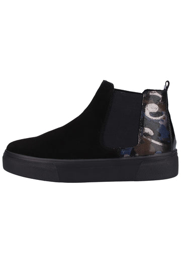 Remonte Sneaker Lederimitat Schwarz/Blau - surf4shoes