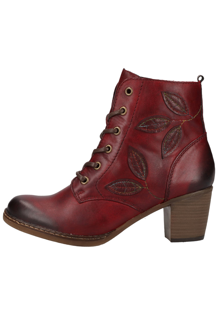 Remonte Stiefelette Lederimitat Rot - surf4shoes