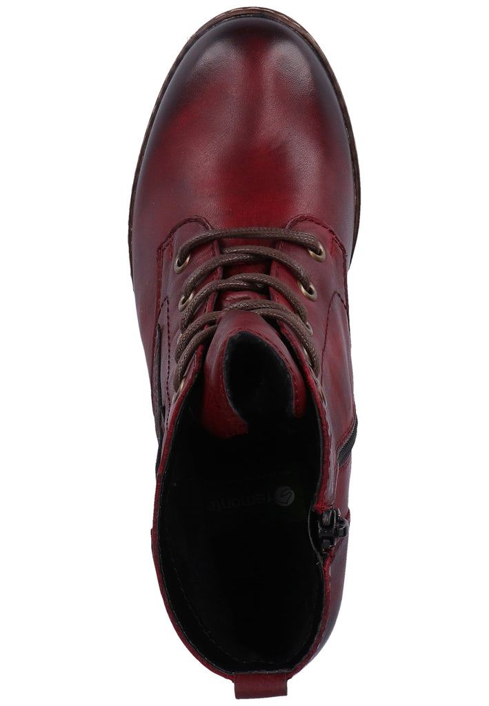 Remonte Stiefelette Lederimitat Rot - surf4shoes