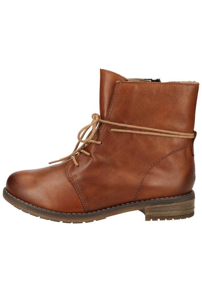 Remonte Stiefelette Lederimitat Braun Warmfutter - surf4shoes