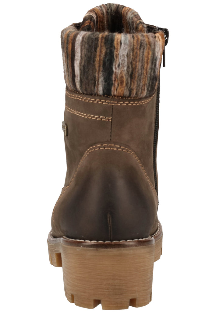 Remonte Stiefelette Lederimitat Grau/Braun Warmfutter - surf4shoes