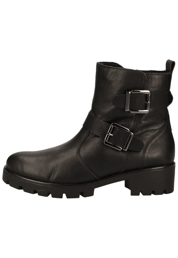 Remonte Stiefelette Lederimitat Schwarz Warmfutter - surf4shoes