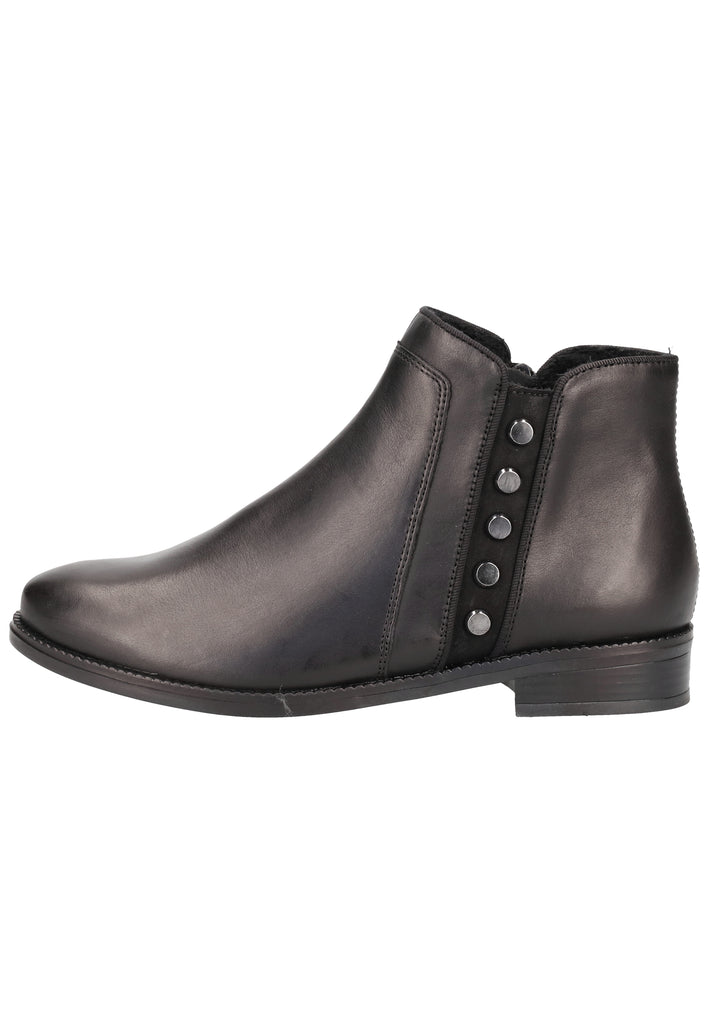 Remonte Stiefelette Leder Schwarz - surf4shoes