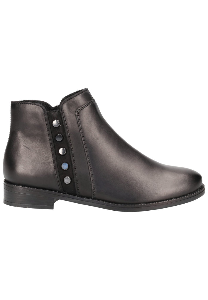 Remonte Stiefelette Leder Schwarz - surf4shoes