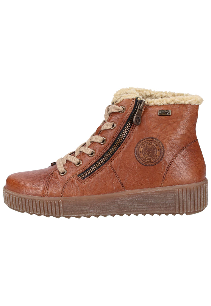 Remonte Sneaker Lederimitat Braun Warmfutter - surf4shoes
