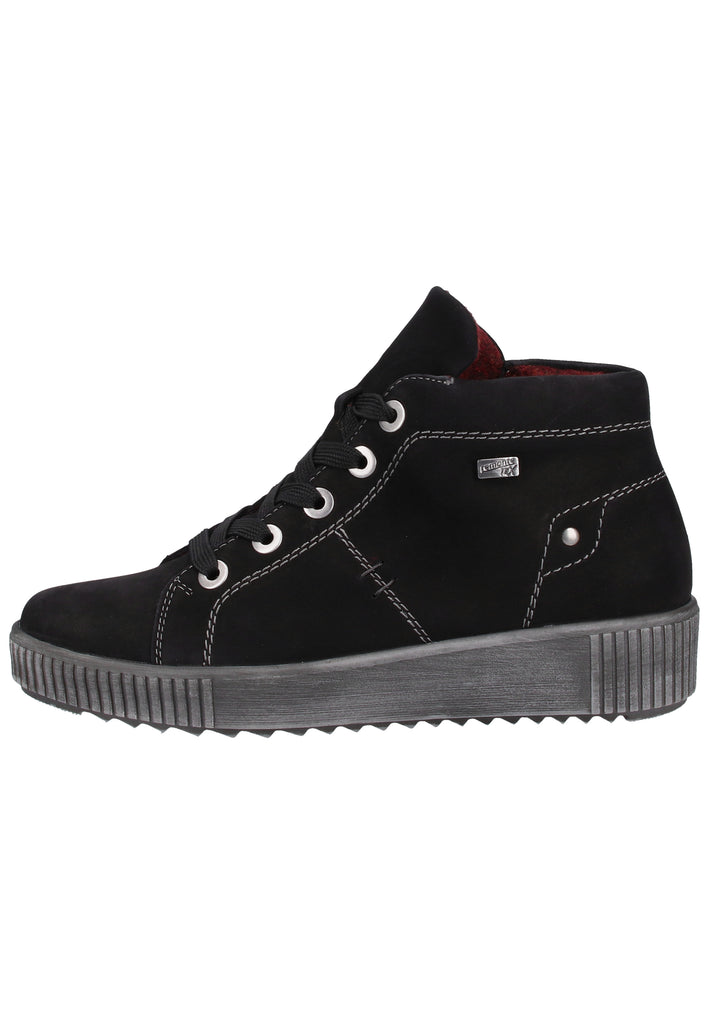 Remonte Sneaker Lederimitat Schwarz Warmfutter - surf4shoes