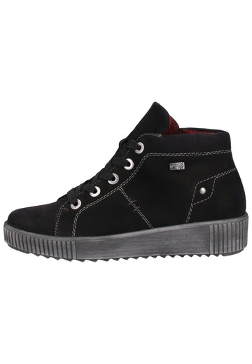 Remonte Sneaker Lederimitat Schwarz Warmfutter - surf4shoes