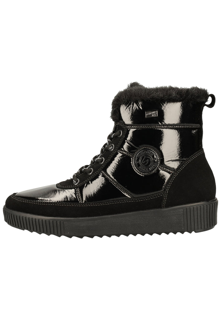 Remonte Stiefelette Leder/Synthetik Schwarz Warmfutter - surf4shoes