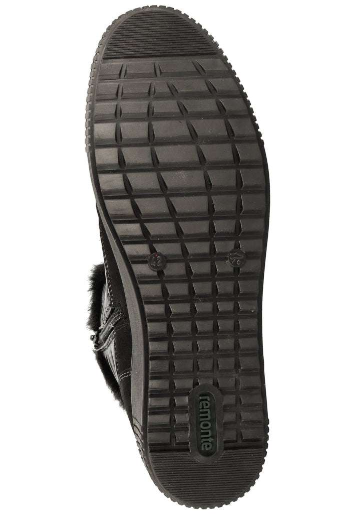 Remonte Stiefelette Leder/Synthetik Schwarz Warmfutter - surf4shoes