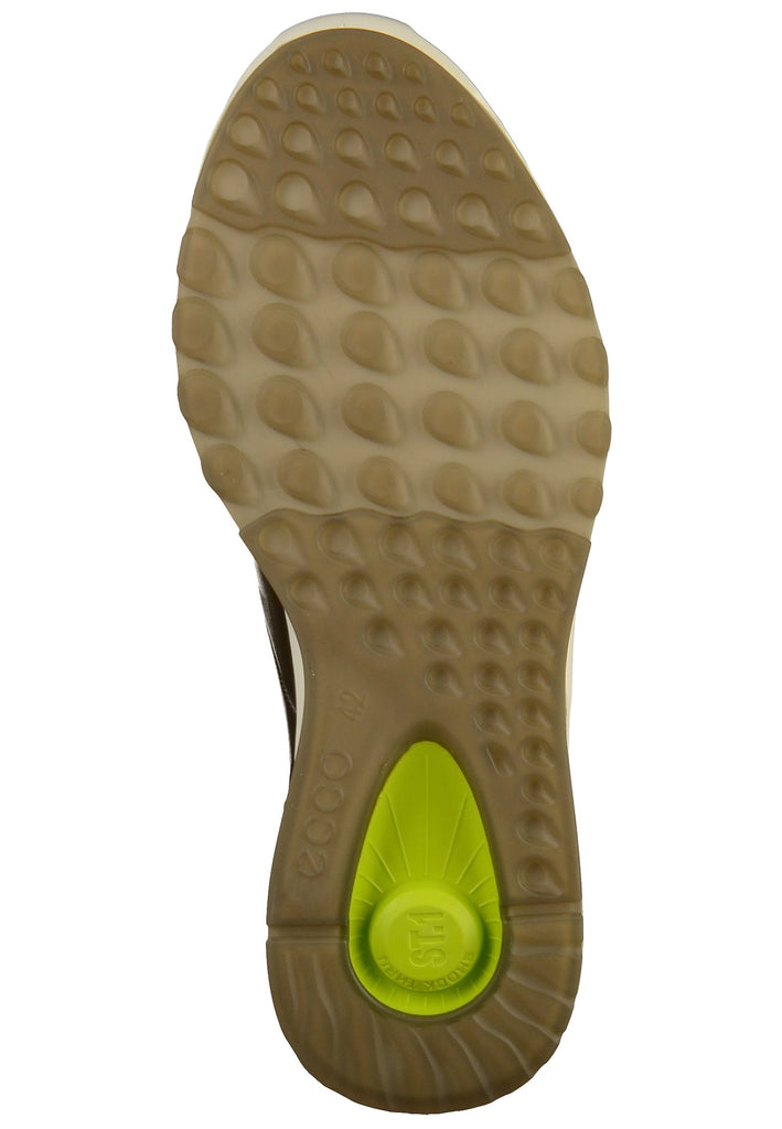 ecco Sneaker Leder Oliv - surf4shoes