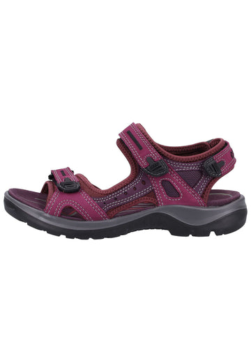 ecco Wanderschuhe Nubukleder Aubergine - surf4shoes