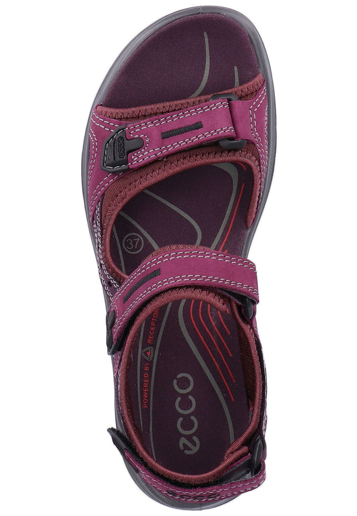 ecco Wanderschuhe Nubukleder Aubergine - surf4shoes