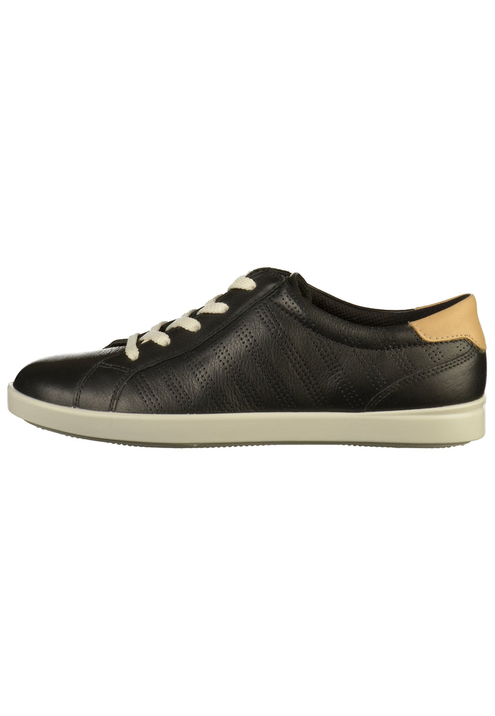 ecco Sneaker Leder Schwarz - surf4shoes