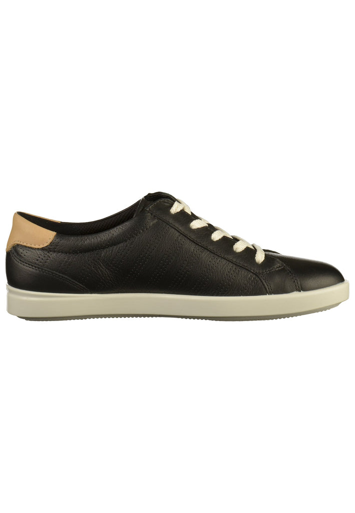 ecco Sneaker Leder Schwarz - surf4shoes