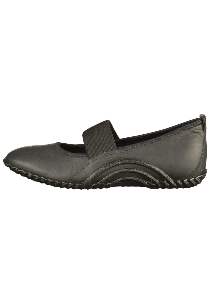 ecco Ballerinas Leder Schwarz - surf4shoes