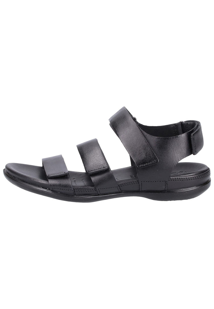 ecco Sandalen Nubukleder Schwarz - surf4shoes