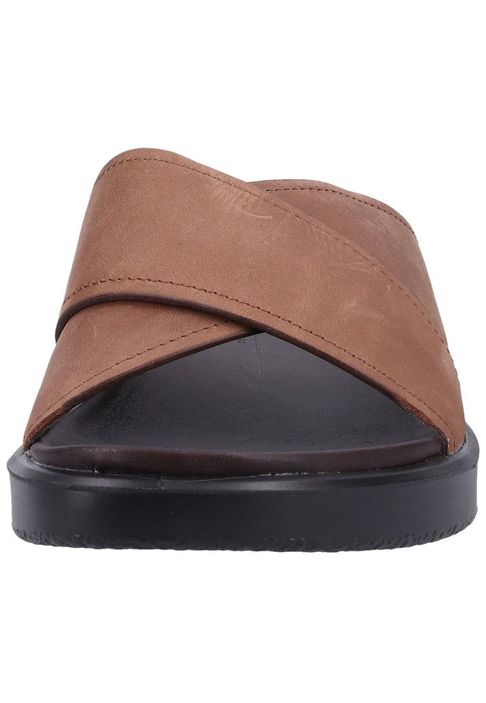 ecco Pantoletten Nubukleder Braun - surf4shoes