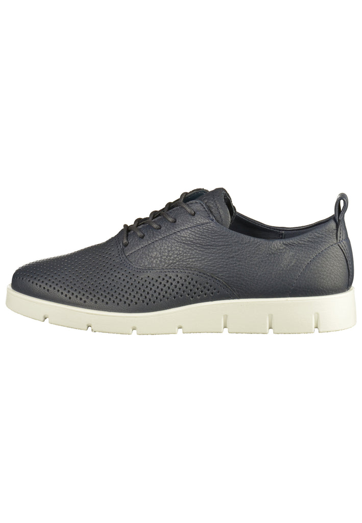 ecco Halbschuhe Leder Dunkelblau - surf4shoes