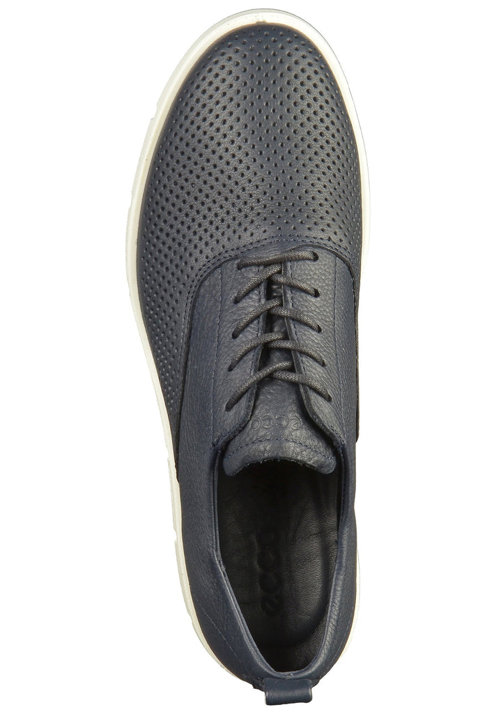 ecco Halbschuhe Leder Dunkelblau - surf4shoes