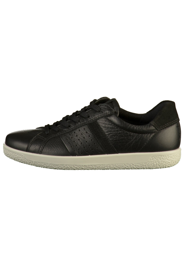 ecco Sneaker Leder Schwarz - surf4shoes
