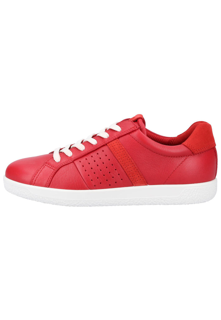 ecco Sneaker Leder Rot - surf4shoes