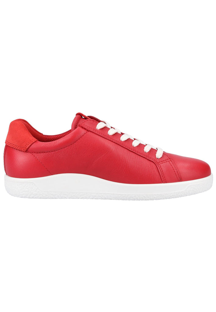 ecco Sneaker Leder Rot - surf4shoes