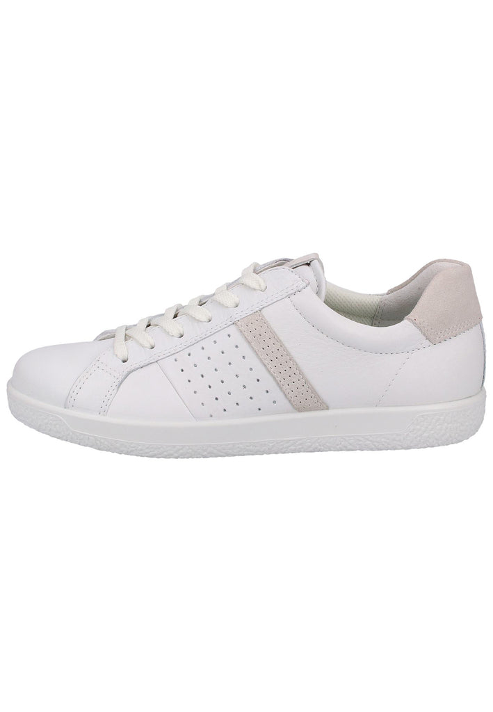 ecco Sneaker Leder Weiß - surf4shoes