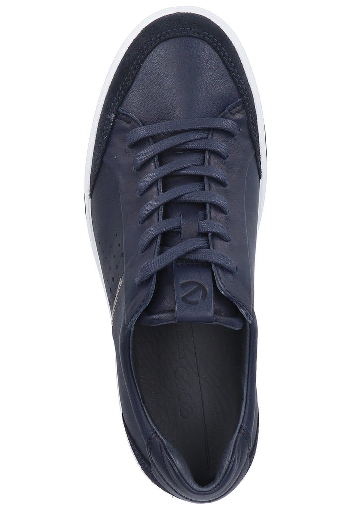 ecco Sneaker Leder Navy - surf4shoes