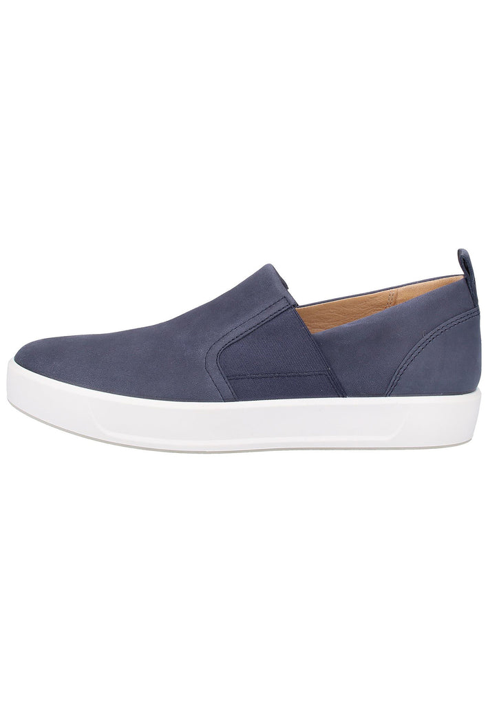 ecco Slipper Nubukleder Marine - surf4shoes