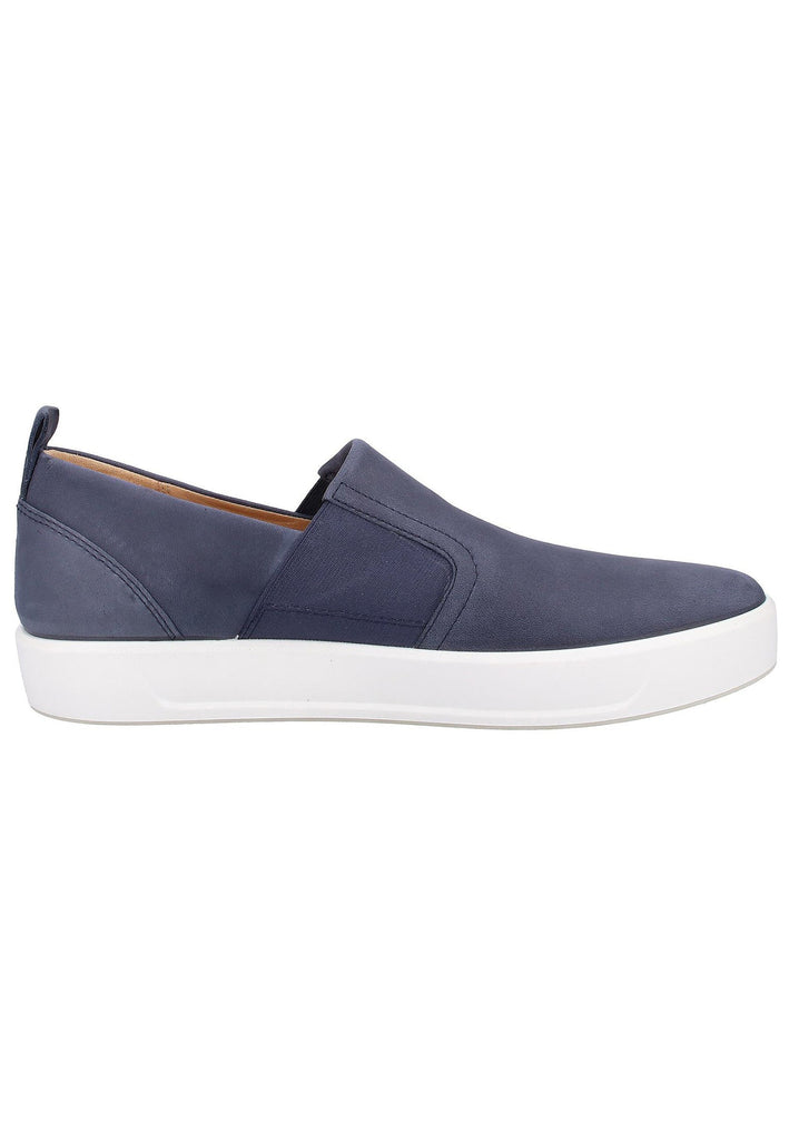ecco Slipper Nubukleder Marine - surf4shoes