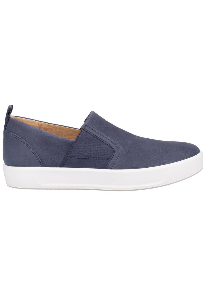 ecco Slipper Nubukleder Marine - surf4shoes